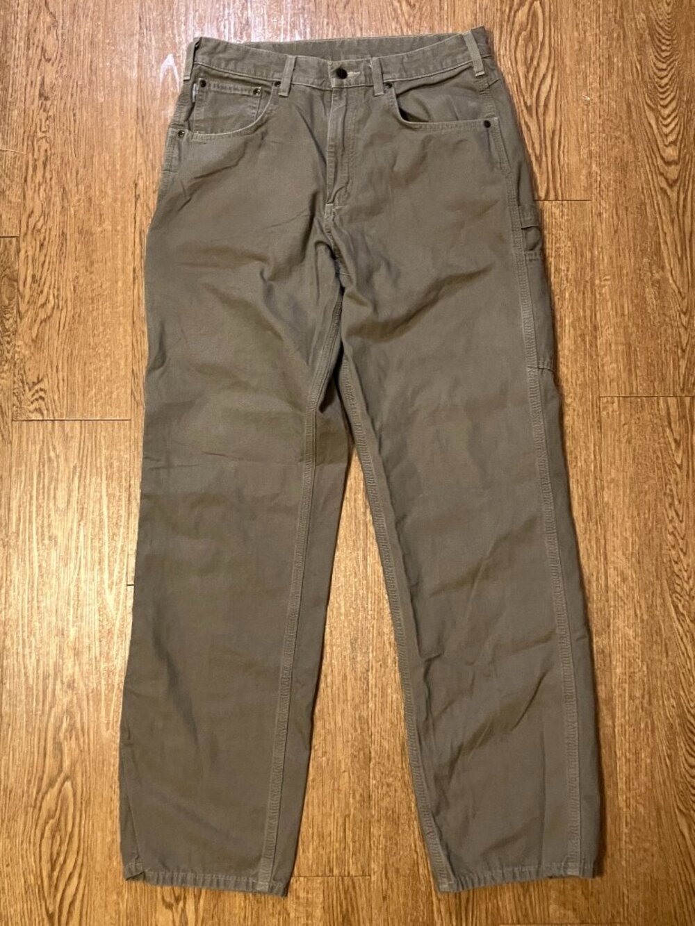 Carhartt B159 MUS Loose Fit Carpenter Pants Mens 32x34 Canvas Mushroom